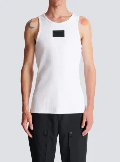 Main Lab Tank Top-Balmain Cheap