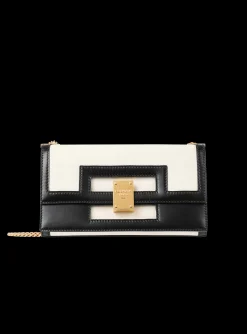 Medium-sized Black And Leather 1945 Heritage Bag-Balmain Store