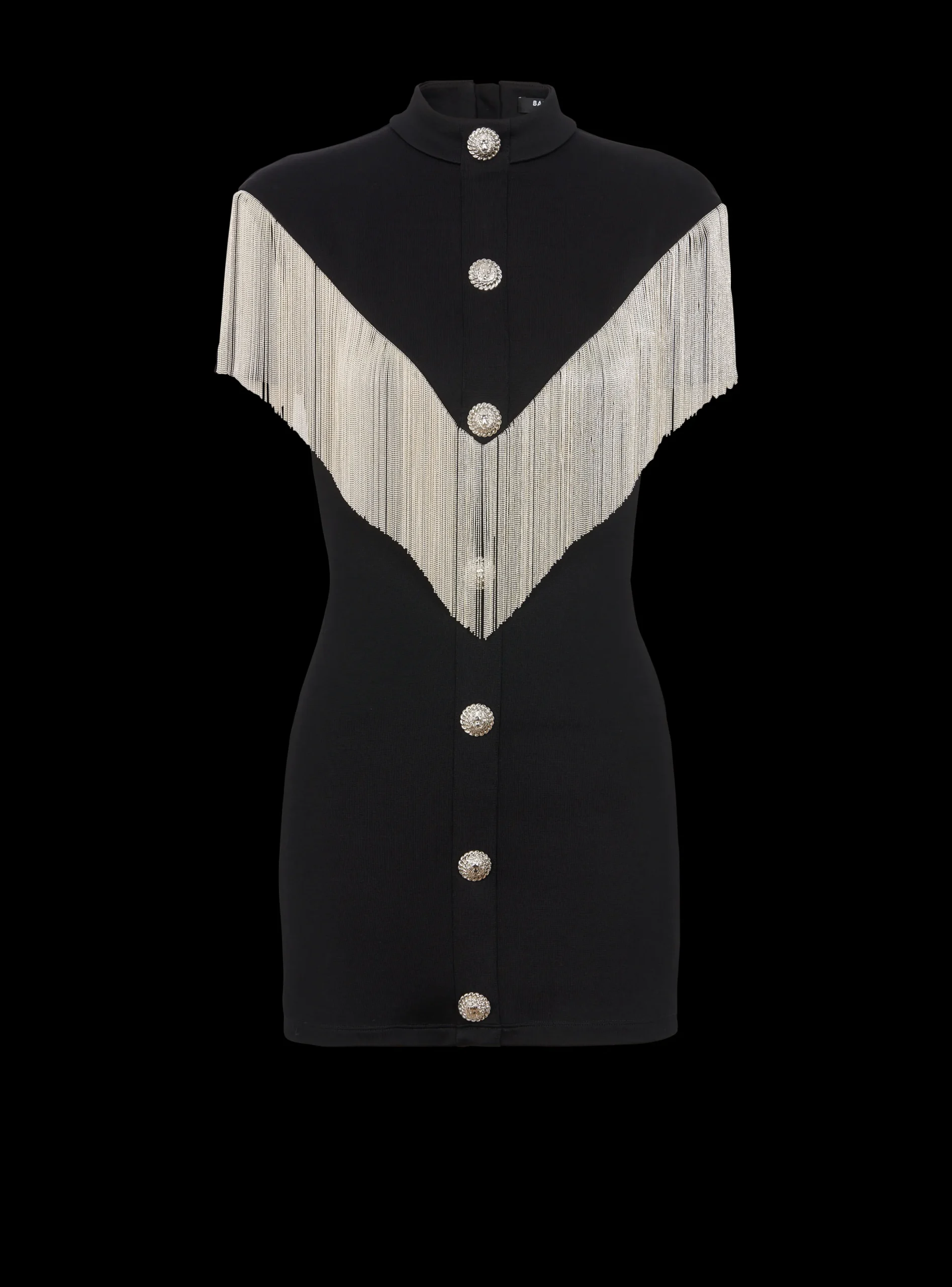 Metal Short Fringed Dress-Balmain Hot