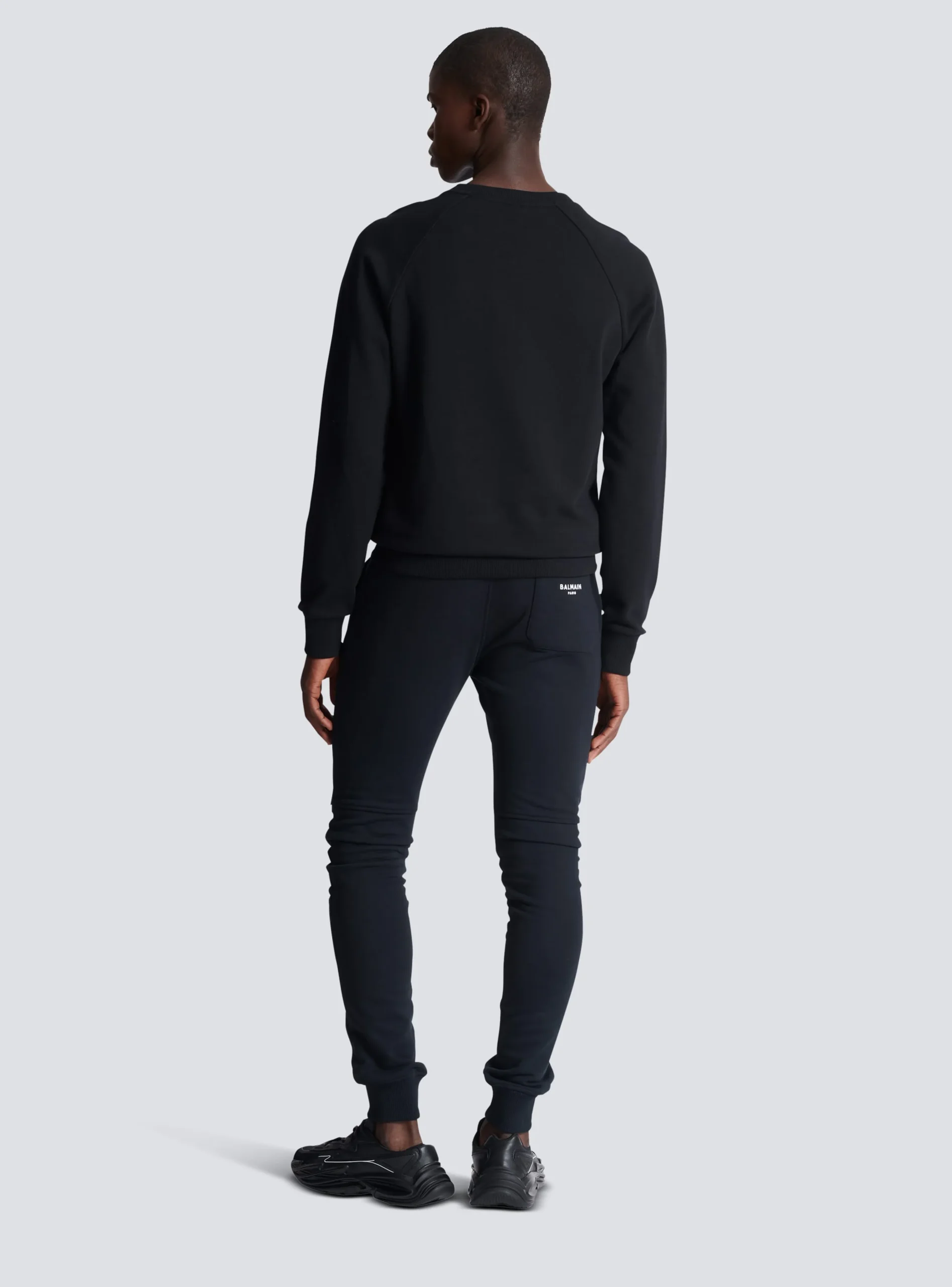 Metallic Flocked Sweatshirt-Balmain Best Sale