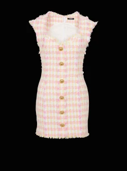 Miami Tweed Dress With Buttons-Balmain Best