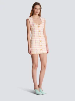 Miami Tweed Dress With Buttons-Balmain Best