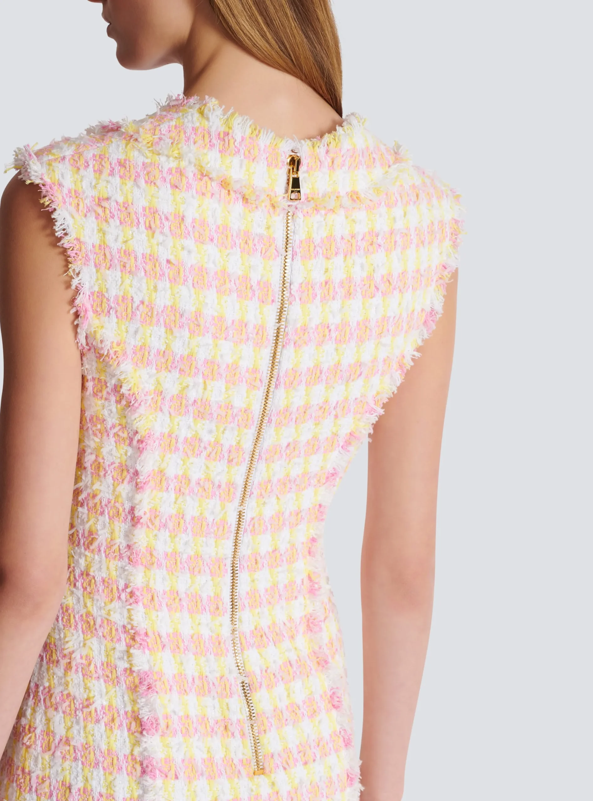 Miami Tweed Dress With Buttons-Balmain Best