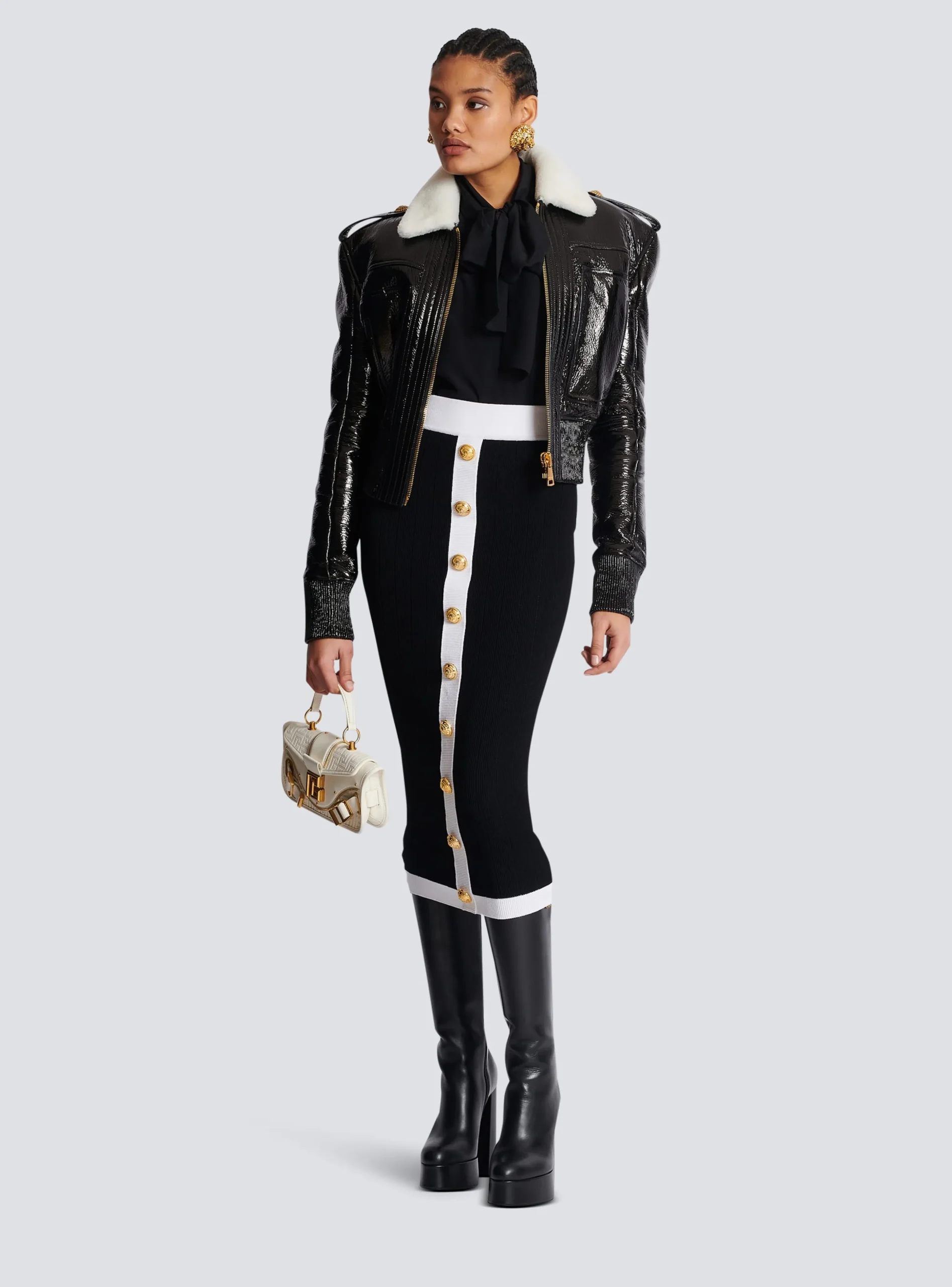 Midi Knit Skirt-Balmain Discount