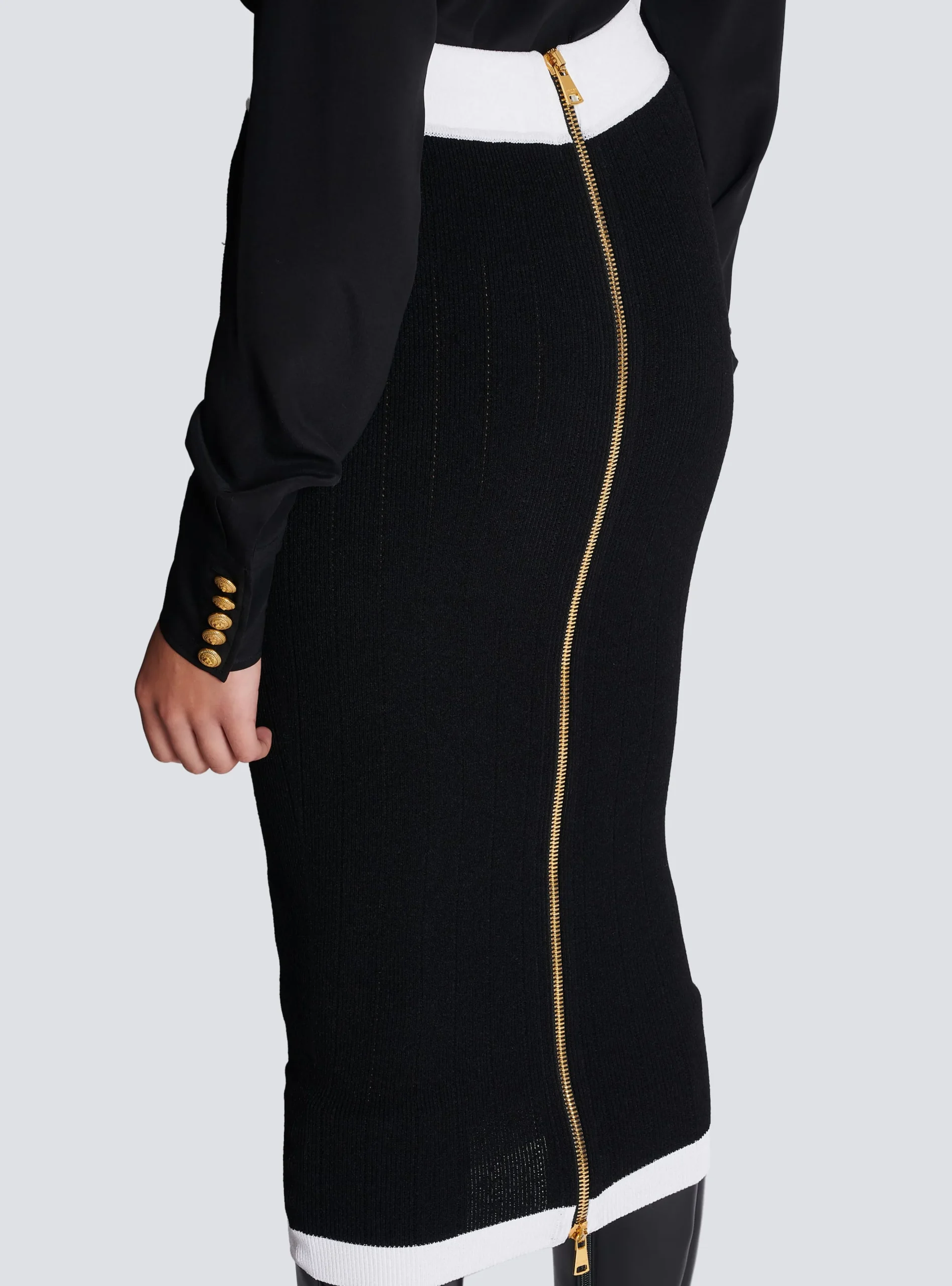 Midi Knit Skirt-Balmain Discount