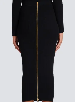Mid-length Knit Skirt-Balmain Outlet