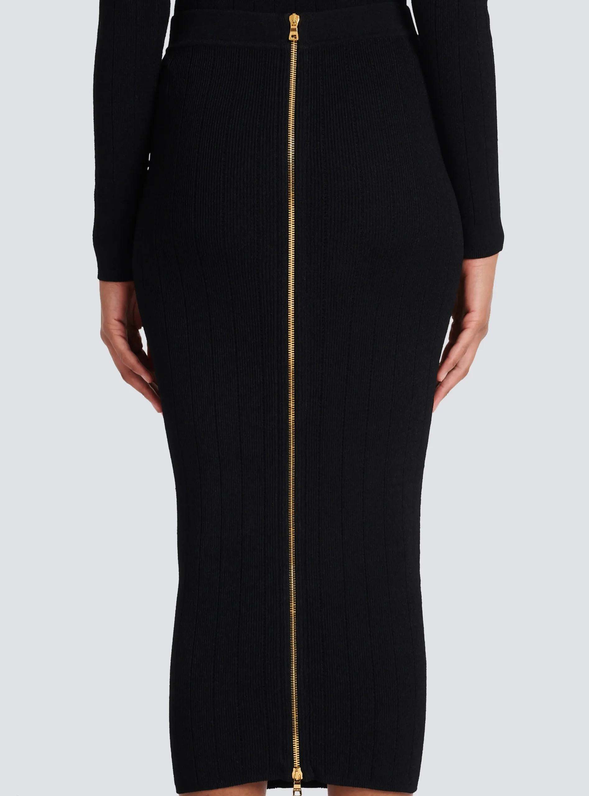 Mid-length Knit Skirt-Balmain Outlet