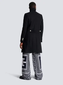 Mid-length Military-style Coat-Balmain Flash Sale