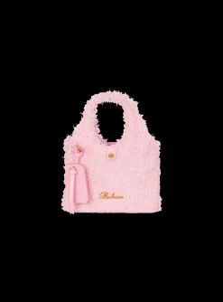 Mini B-Army Grocery Bag In Tweed-Balmain Cheap