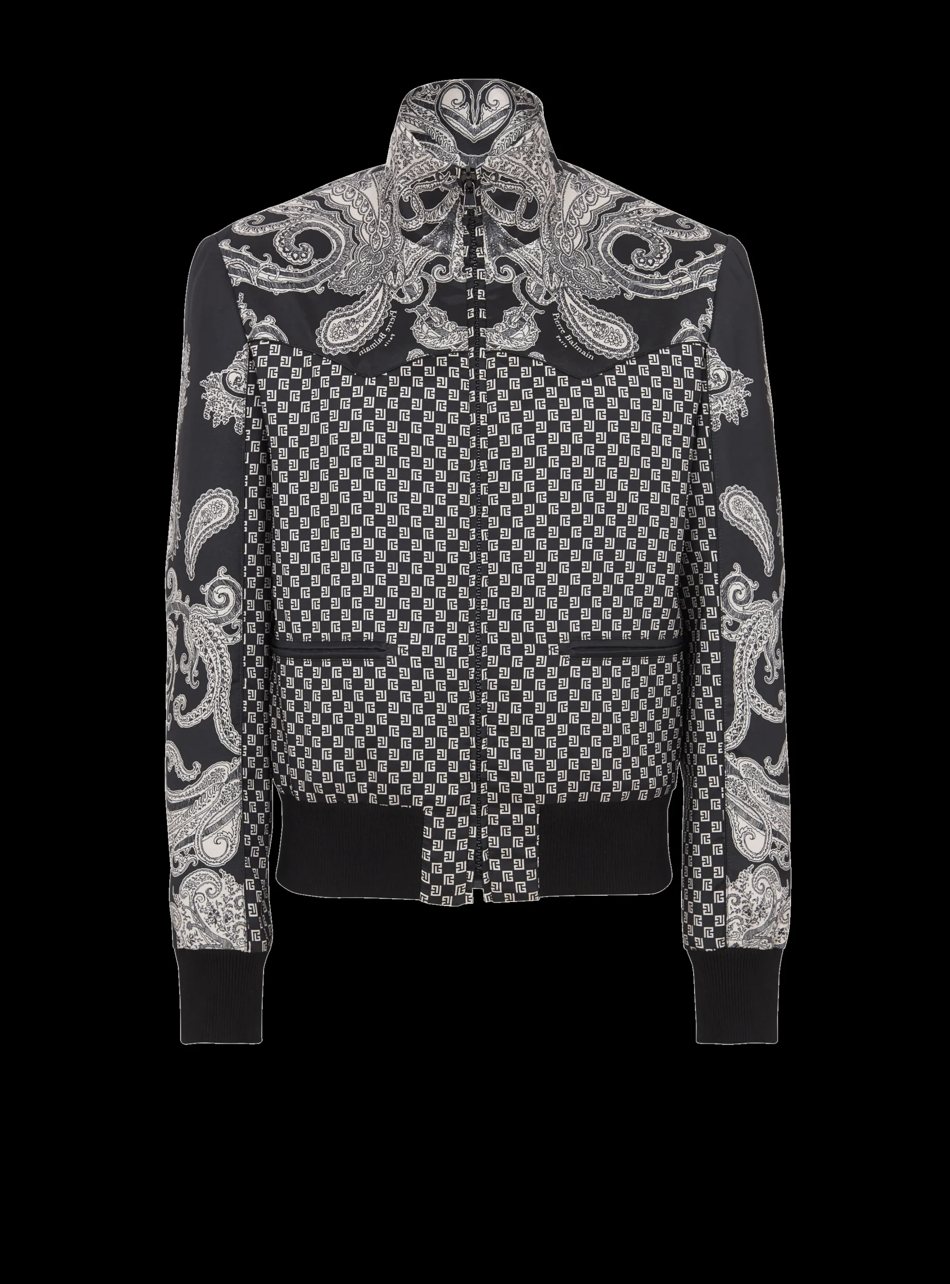 Mini Monogram And Paisley Bomber Jacket-Balmain Online
