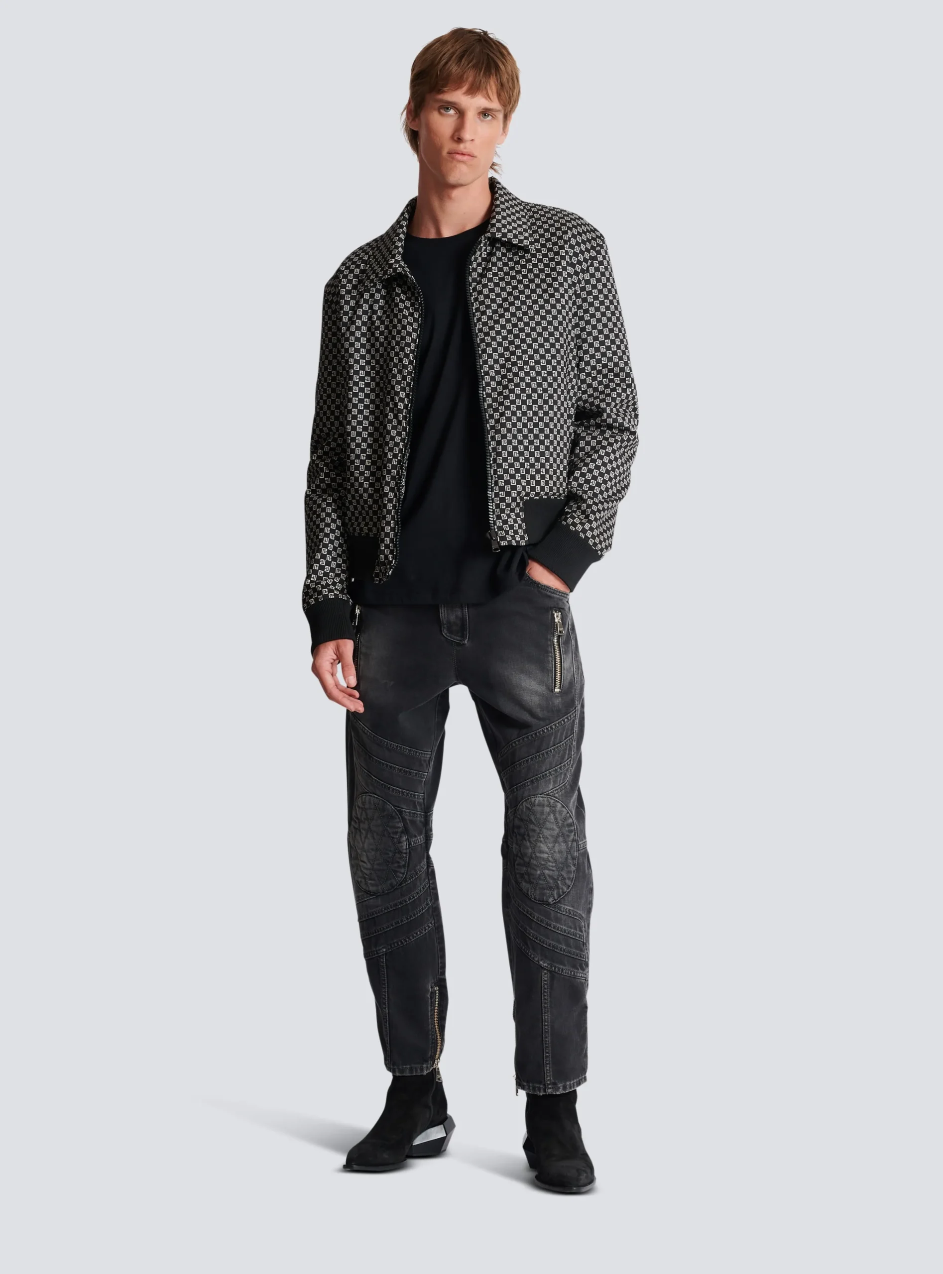 Mini Monogram Bomber Jacket-Balmain Sale