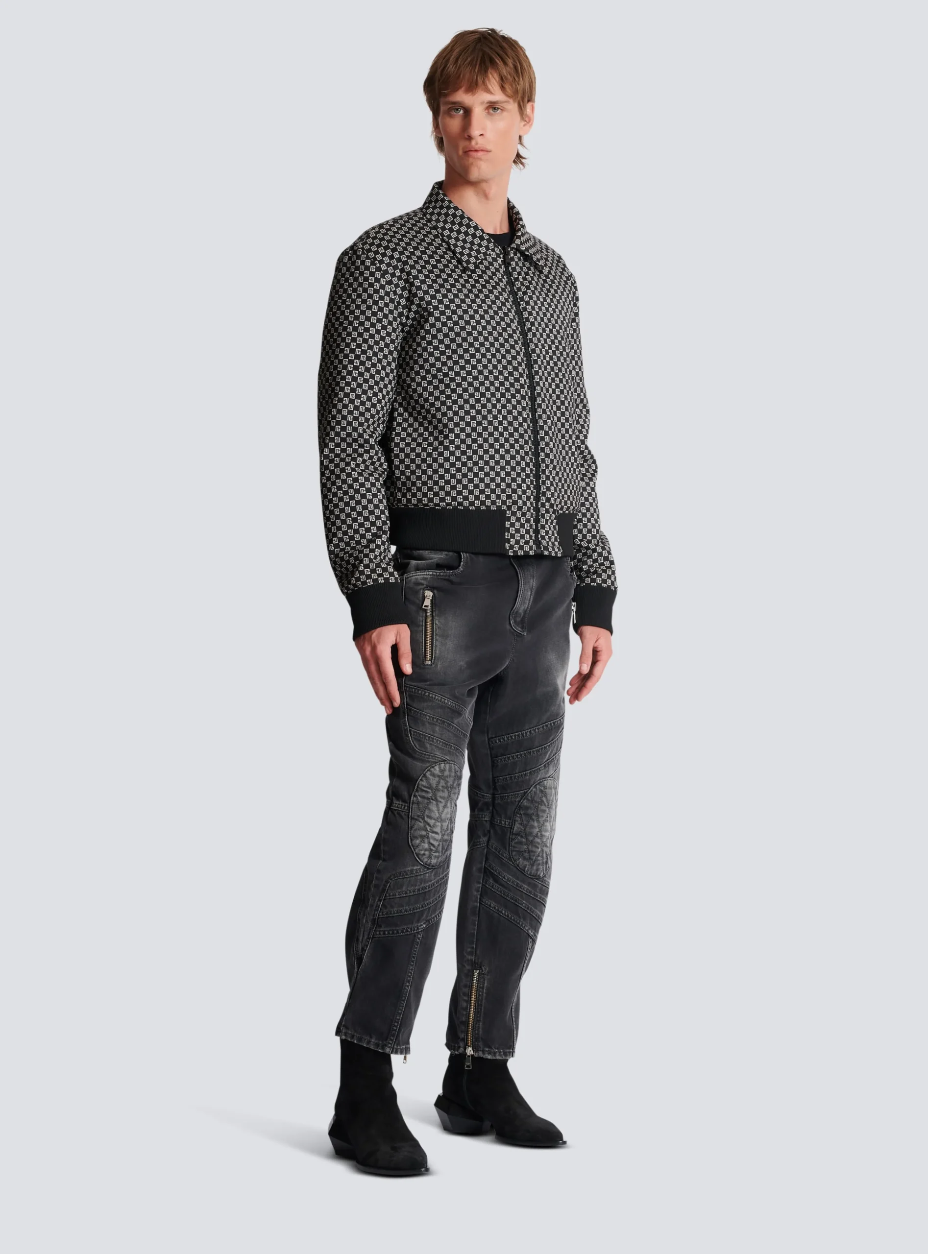 Mini Monogram Bomber Jacket-Balmain Sale