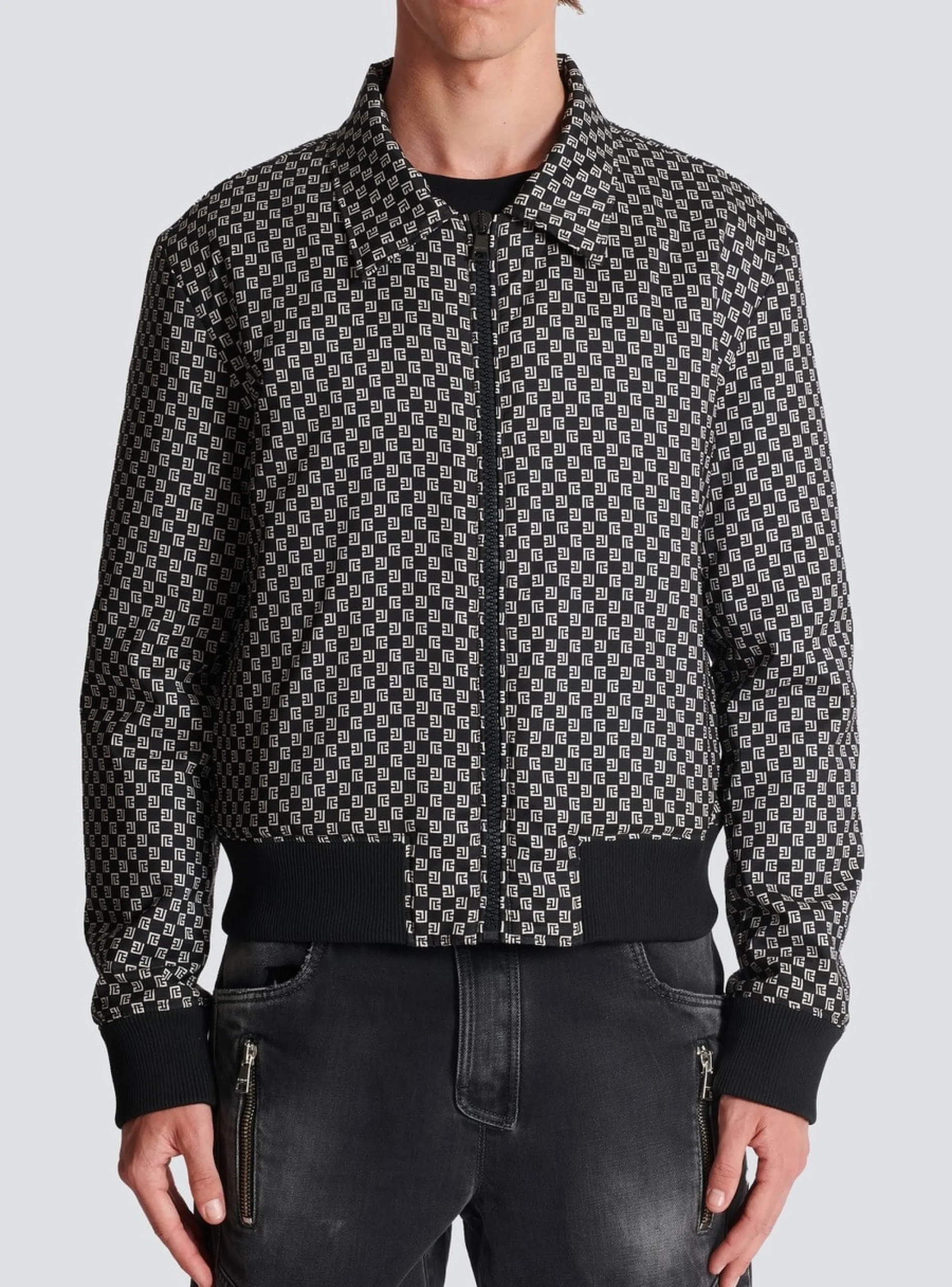 Mini Monogram Bomber Jacket-Balmain Sale
