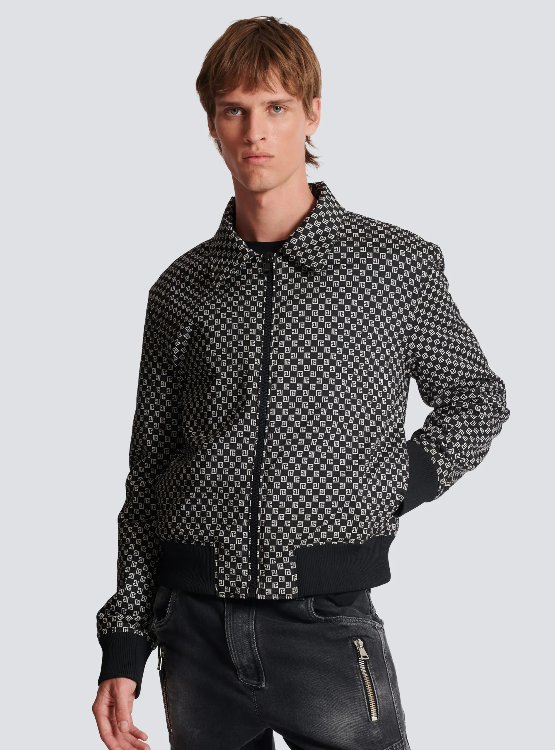 Mini Monogram Bomber Jacket-Balmain Sale