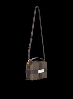 Mini Monogram Canvas And Leather Box Bag-Balmain Sale