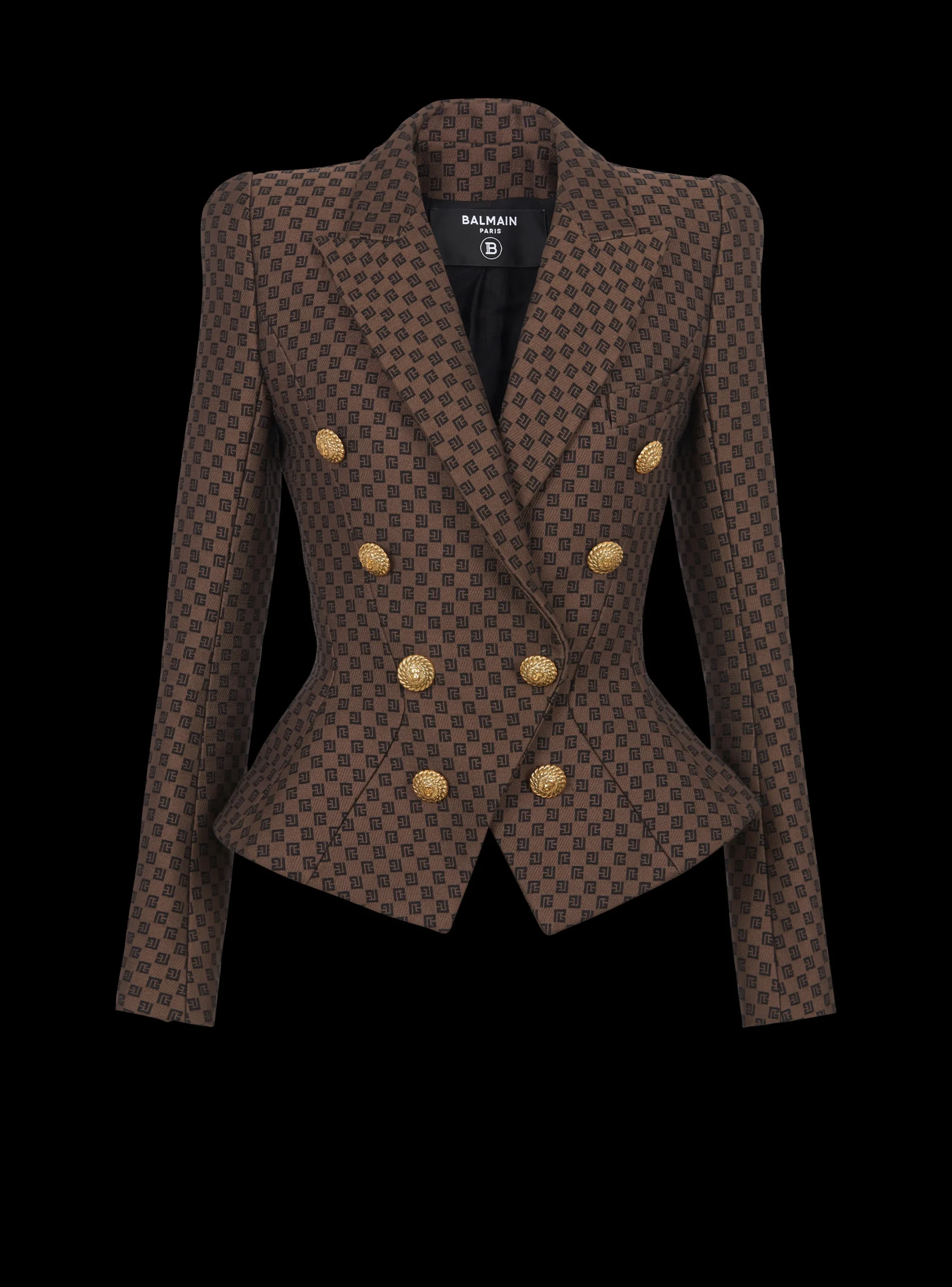 Mini Monogram Jacquard Jacket-Balmain New