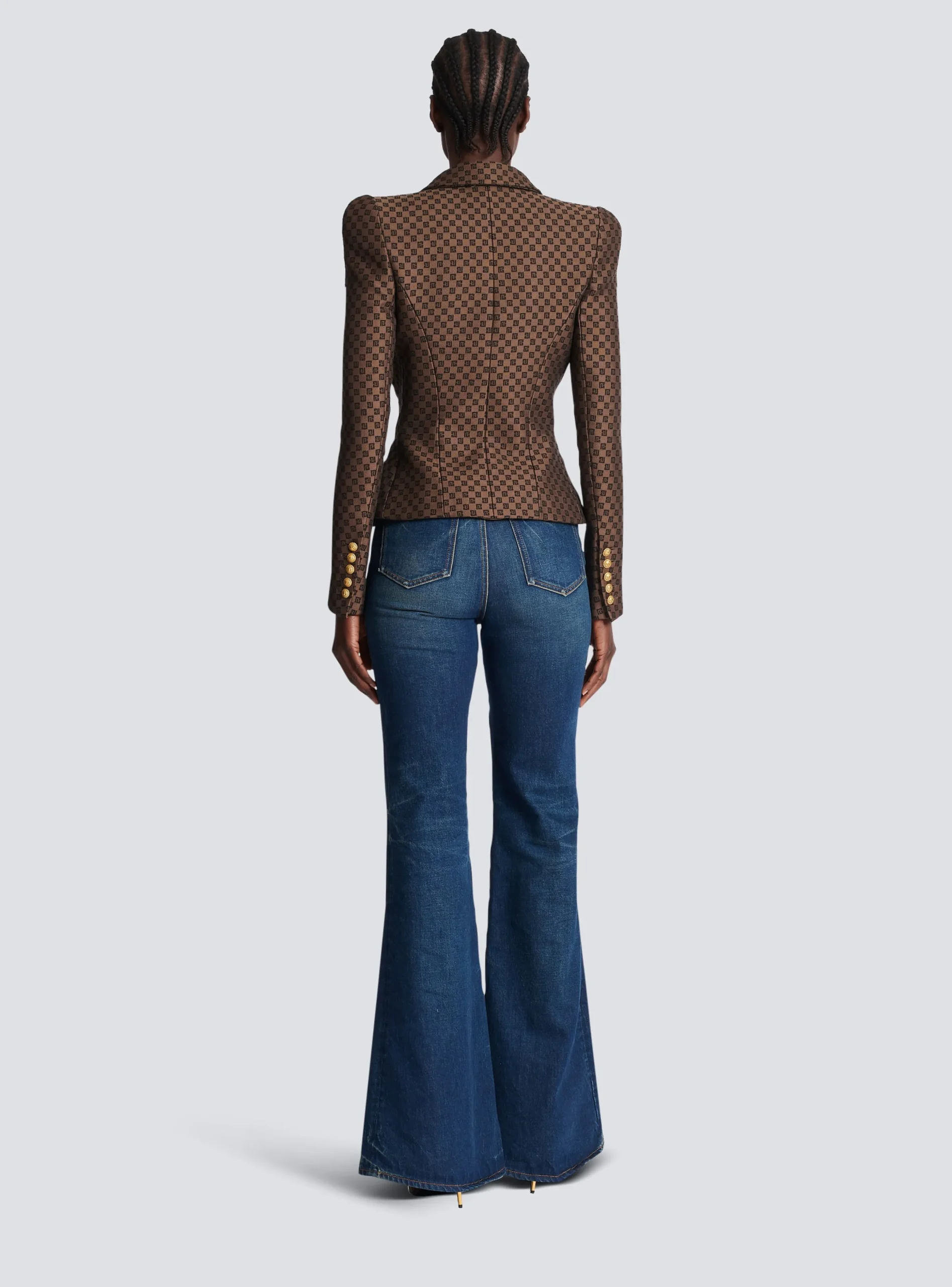 Mini Monogram Jacquard Jacket-Balmain New