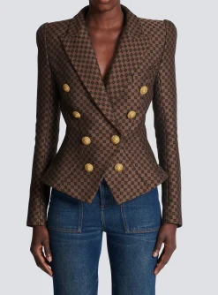 Mini Monogram Jacquard Jacket-Balmain New