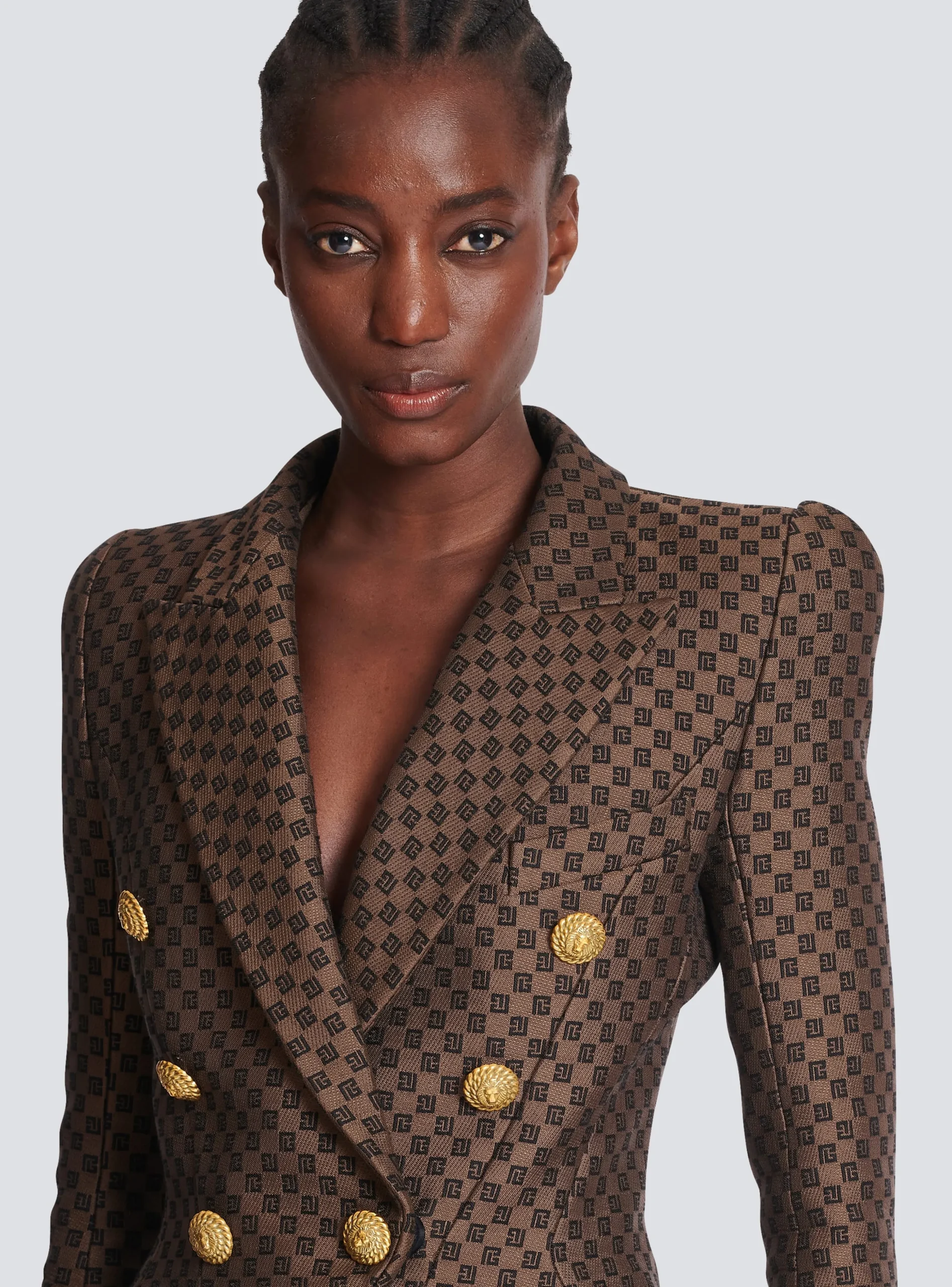 Mini Monogram Jacquard Jacket-Balmain New