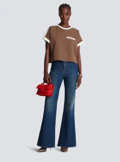Mini Monogram Jacquard Jersey T-shirt-Balmain Flash Sale