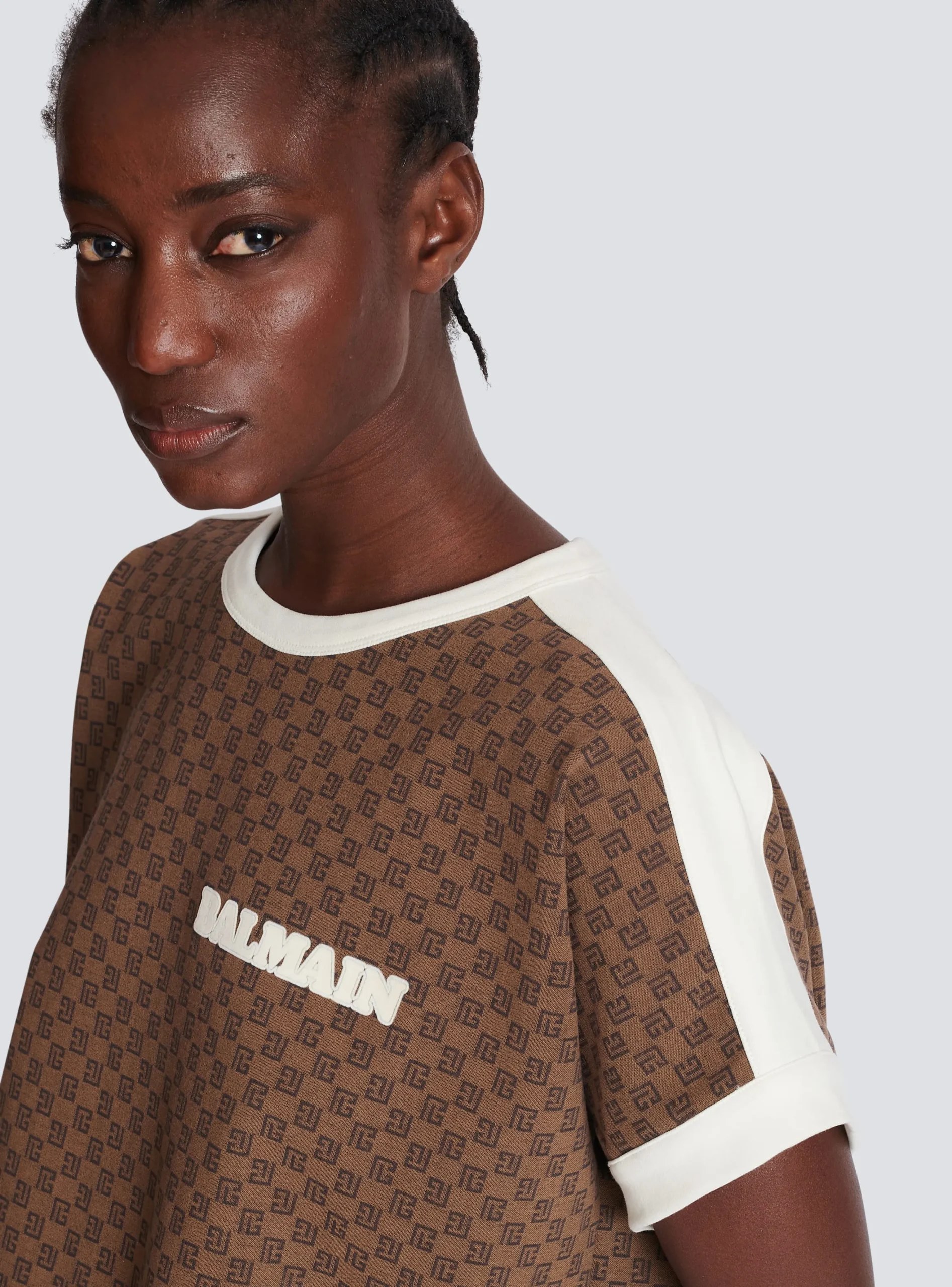Mini Monogram Jacquard Jersey T-shirt-Balmain Flash Sale