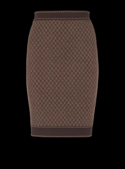 Mini Monogram Jacquard Skirt-Balmain Cheap