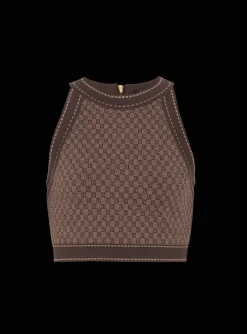 Mini Monogram Jacquard Top-Balmain New