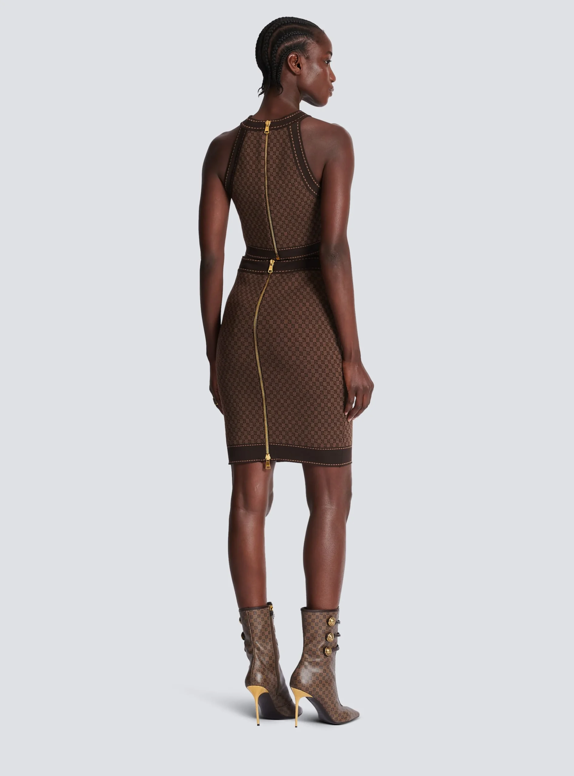 Mini Monogram Jacquard Top-Balmain New