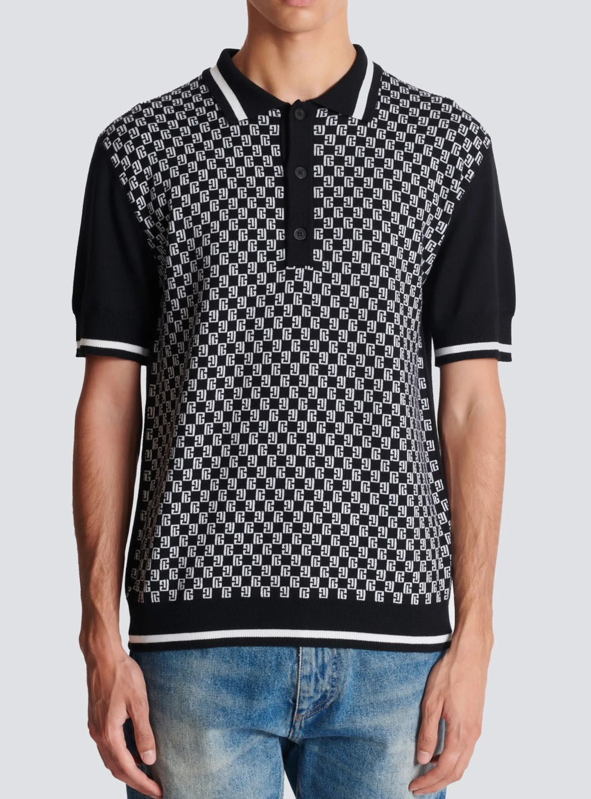 Mini Monogram Polo Shirt-Balmain Best