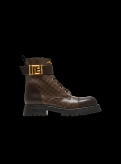 Mini Monogram Romy Army Boots-Balmain Store