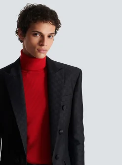 Mini Monogram Satin Jacket-Balmain Outlet
