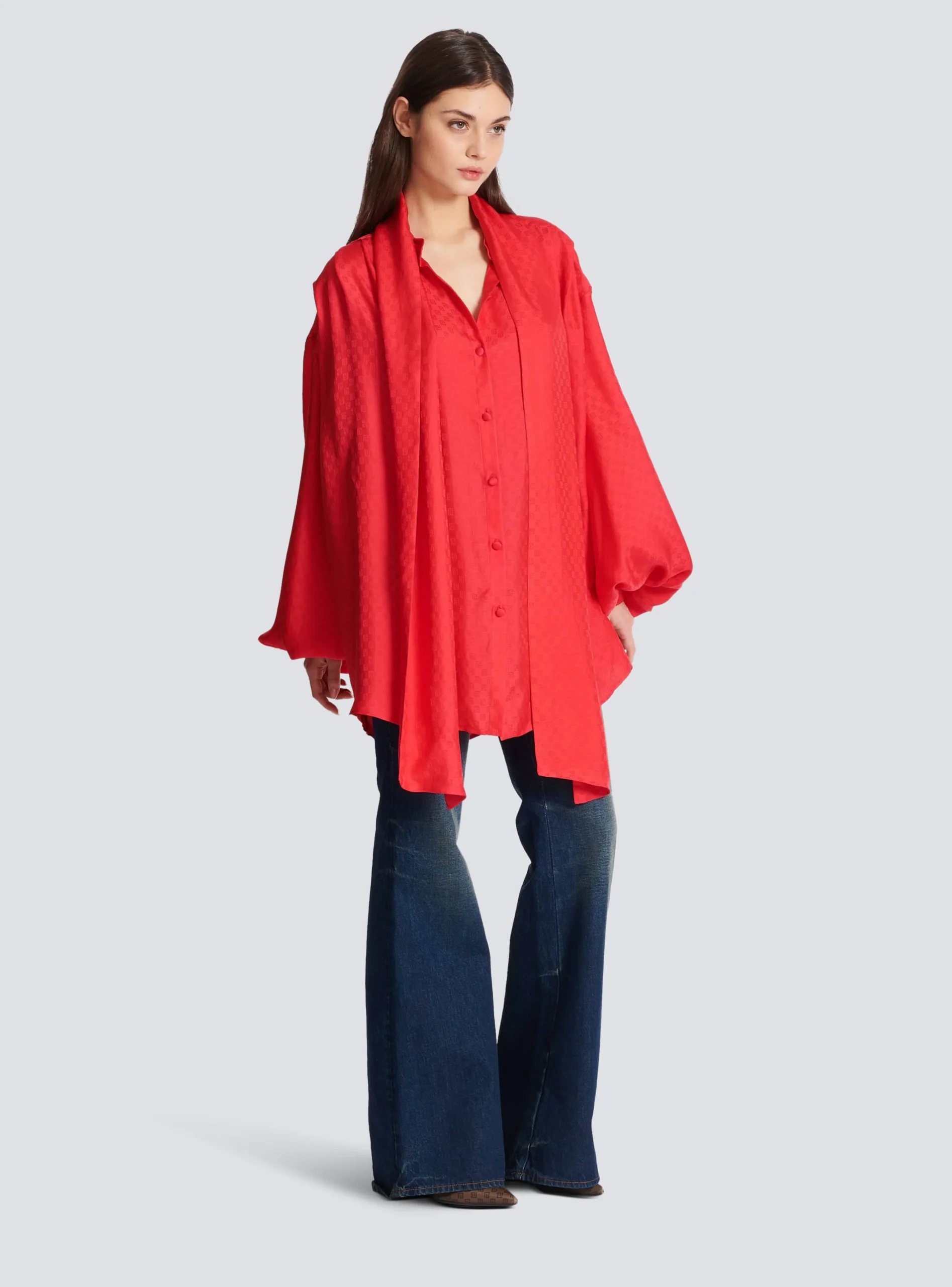 Mini Monogram Silk Shirt-Balmain Best