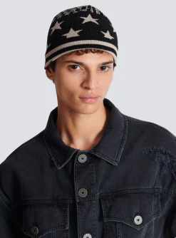 Mini Monogram Stars Beanie-Balmain Discount