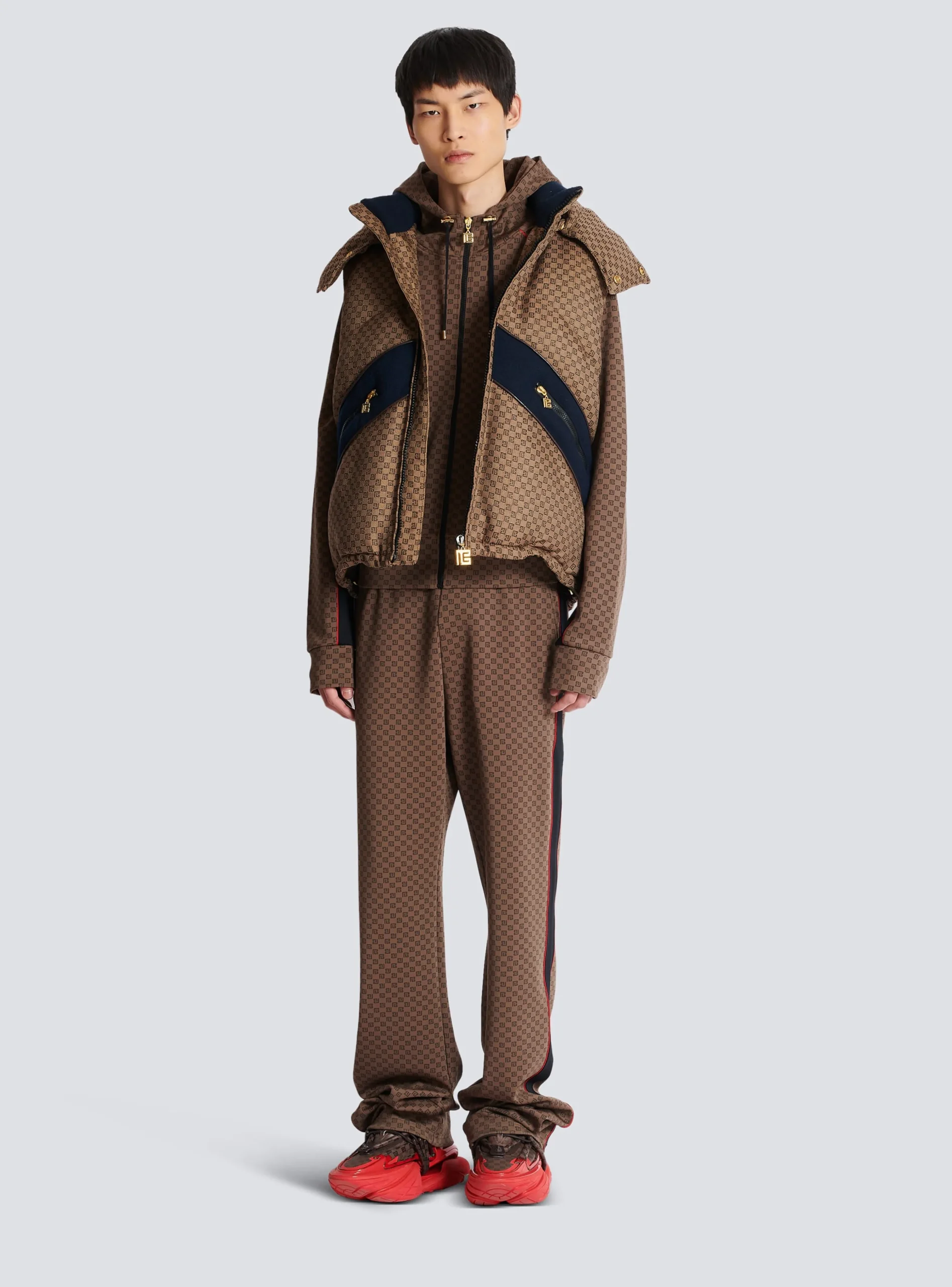 Mini Monogram Tracksuit Jacket-Balmain Cheap