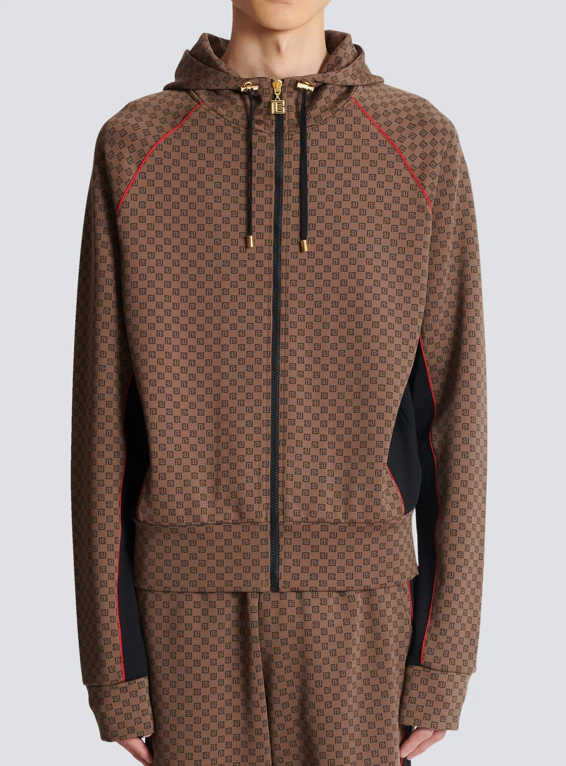 Mini Monogram Tracksuit Jacket-Balmain Cheap