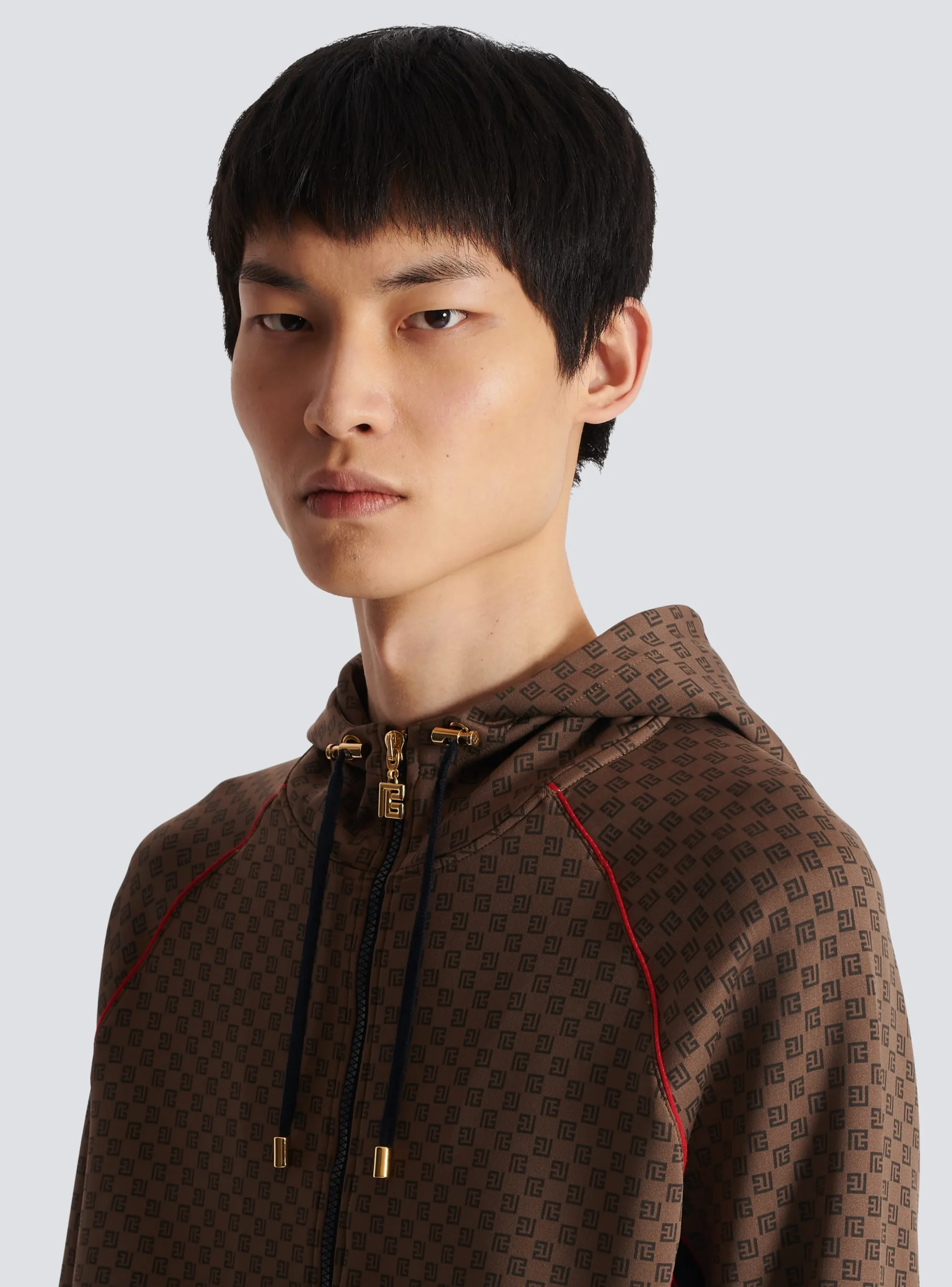 Mini Monogram Tracksuit Jacket-Balmain Cheap