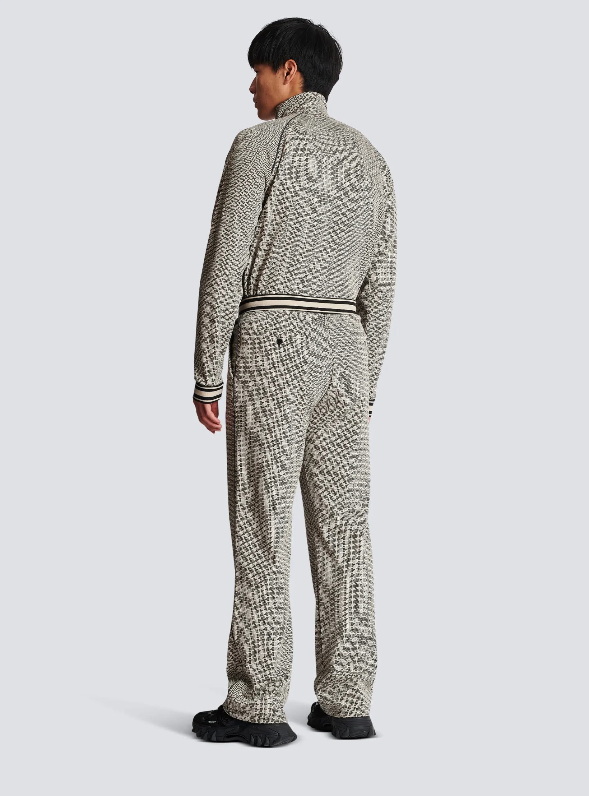 Mini Monogrammed Jacquard Joggers-Balmain New