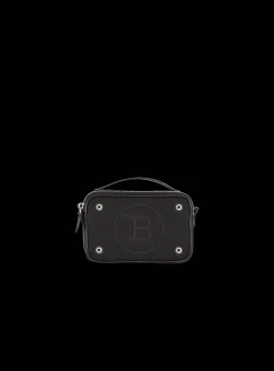 Mini Reporter Bag In Canvas And Leather-Balmain Best