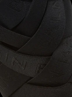 Moneta Leather And Elastic  sandals With Logo-Balmain Cheap