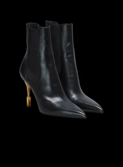Moneta Leather Ankle Boots-Balmain Cheap