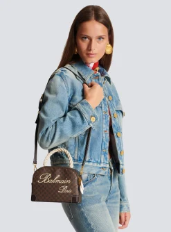 Monogram Canvas And Leather Make Up Bag-Balmain Hot