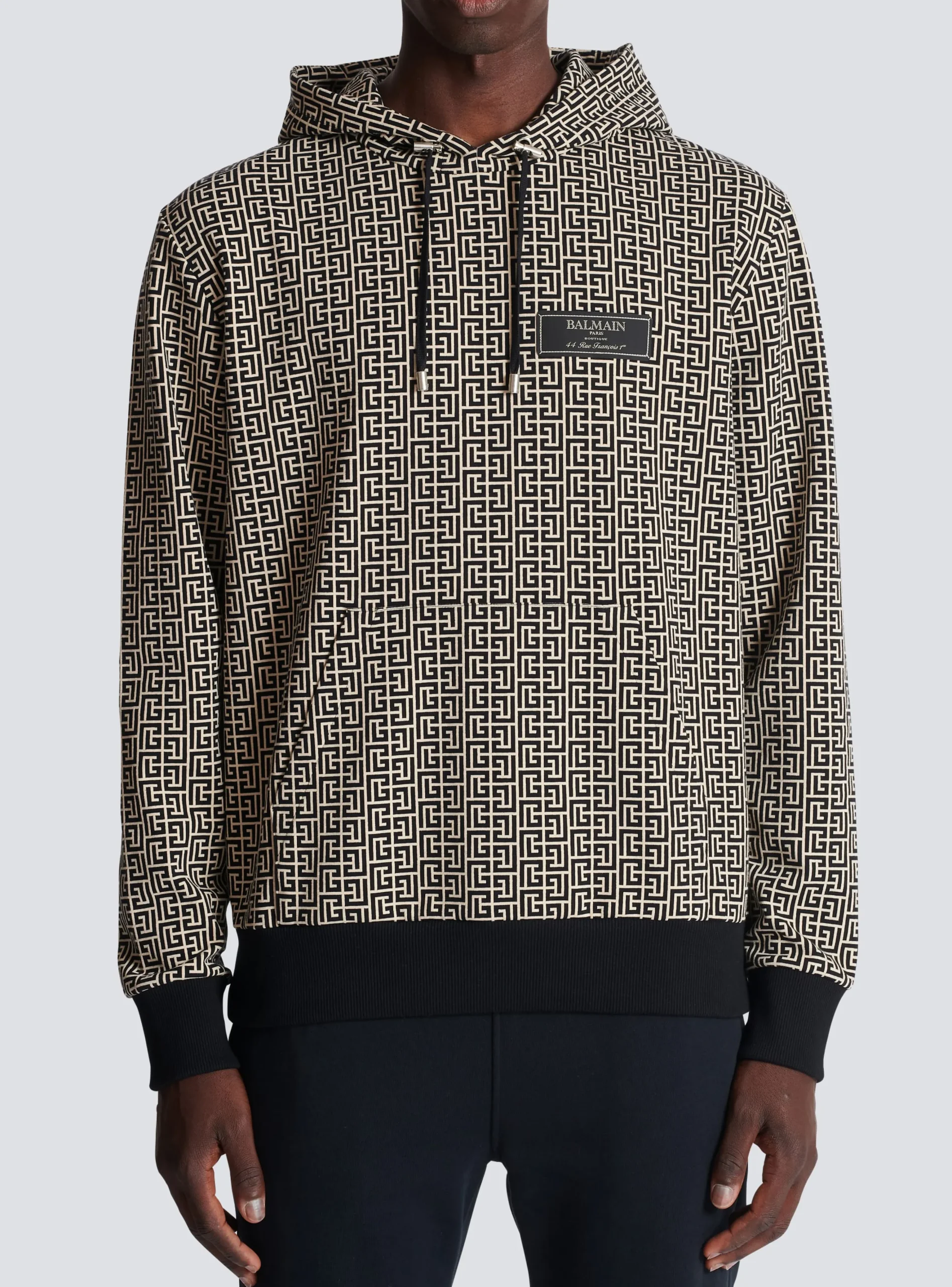 Monogram Hoodie-Balmain Sale