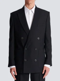 Monogram Jacquard Blazer-Balmain Store