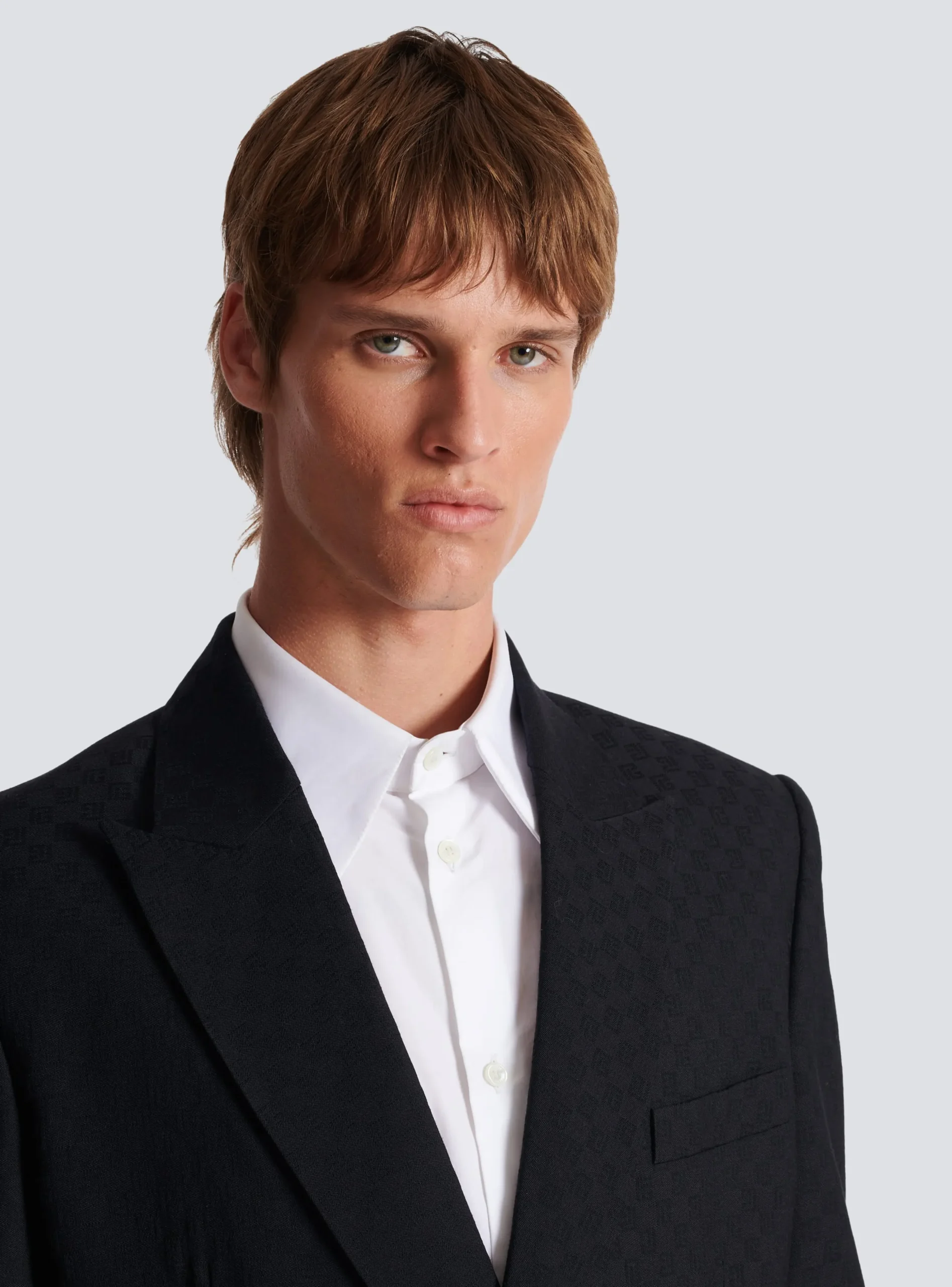 Monogram Jacquard Blazer-Balmain Store
