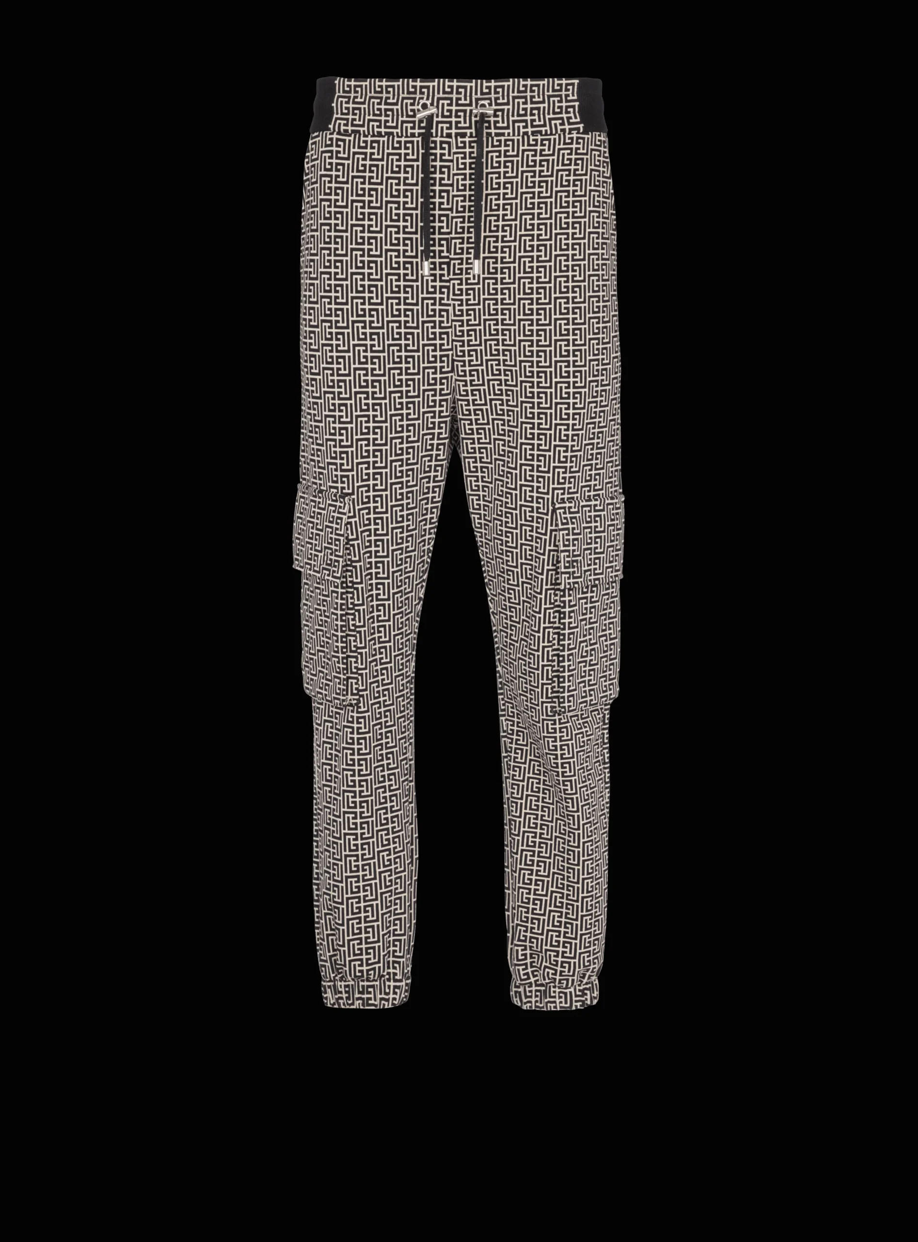 Monogram Jacquard Cargo Joggers-Balmain Online