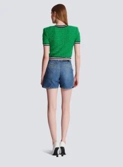 Monogram Knit Cardigan-Balmain Flash Sale