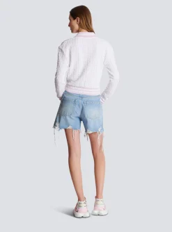 Monogram Knit Polo-Balmain Best