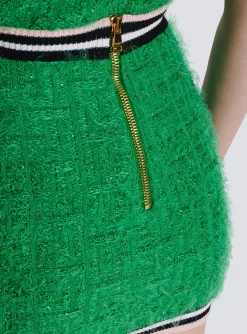 Monogram Knit Skirt-Balmain Discount