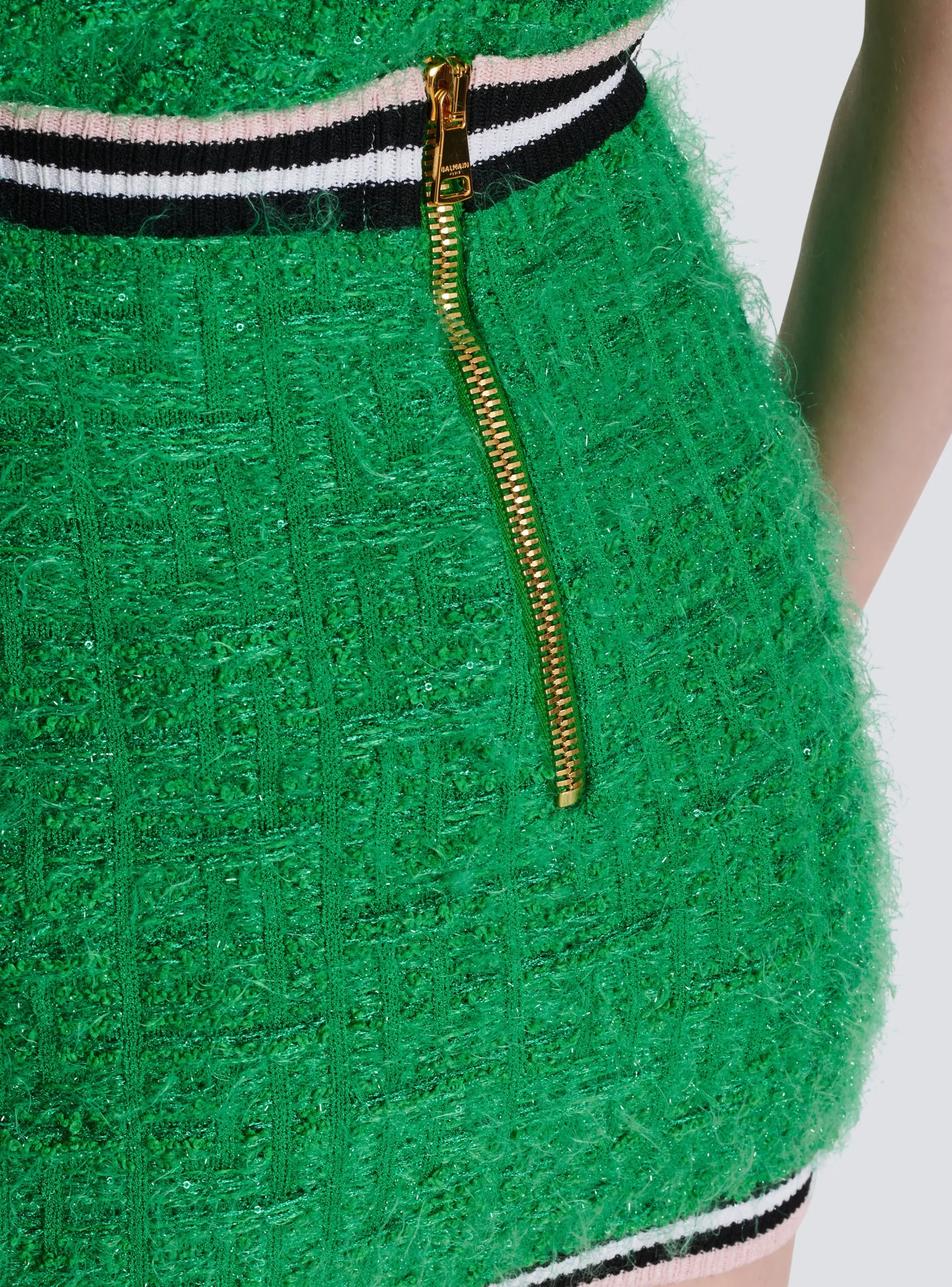 Monogram Knit Skirt-Balmain Discount
