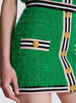 Monogram Knit Skirt-Balmain Discount